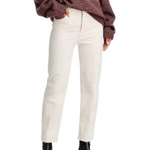 RE/DONE 70s Stove Pipe High-Rise Jeans in Vintage White, New With Tag